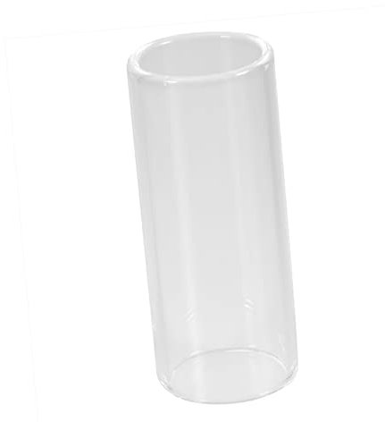 ibasenice 2pièces Glissière Verre Glissière Acier Inoxydable Pour Guitare Basse Transparente Et Argentée Accessoire Pour Musiciens Professionnels Et Amateurs