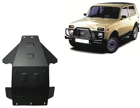 Scut Protection Protección metálica bajo el motor compatible con Lada Niva - (1995-2020)