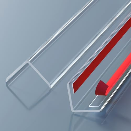 Awvob Wall Corner Protector - 2PCS, 16 x3/4 - Self Adhesive Clear Corner Protectors for Walls, Cabinet Doors, Edge Protector Trim; Easy to Install Corner Guards for Walls (40.6cm x 2cm)