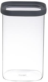 Forge Elements Glass Canisters Rectangular with glass lids 50oz/1500ml set of 2