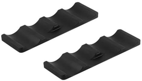 Hoite 2 PCS Bottle Holder Fridge Fridge Bottle Shelf Silicone Stacking Aid for Bottles For Storage Of Beer Drinks Mineral Water (Black)
