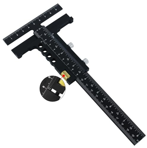 Professionale Scriber Gauge Lavorazione Del Legno T Righello Strumento di Misura Multifunzionale Scriber Marcatura Calibro Scribing Righello Lavorazione Del Legno