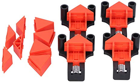 Jonlaki Abrazadera de ángulo Recto de 60°, 90°, 120° para Carpintería, Herramienta de Clamp/Holder de Esquina Portátil para Muebles y Proyectos de Bricolaje