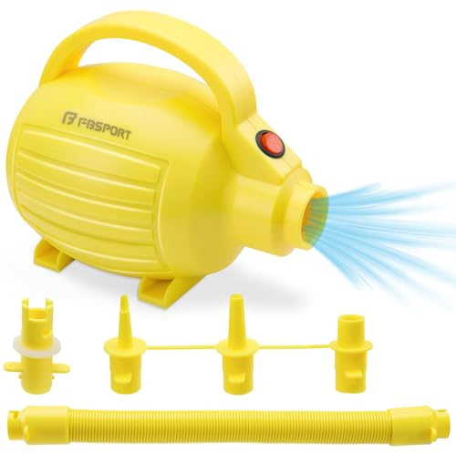 SportBob Bomba de Aire Eléctrica 600W para Inflar y Desinflar | 4 Boquillas Electric Pump Inflador Hinchable para Colchones, Barcas, Botes, Piscinas y Artículos Deportivos | 220-240V