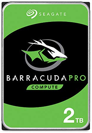Seagate BarraCuda Pro 2TB Internal Hard Drive HDD – 3.5 Inch SATA 6 Gb/s 7200 RPM 128MB Cache for Computer Desktop PC – Amazon Exclusive - Frustration Free Packaging (ST2000DMZ09)
