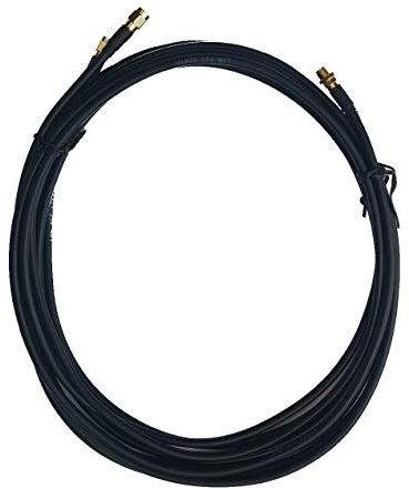LOW COST MOBILE Prolunga cavo ALSR200 Nero 2 x 20m connettore SMA femmina a SMA maschio per antenna esterno e router 4G LTE 5G MIMO
