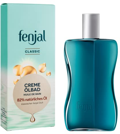 fenjal Creme Ölbad - 200 ml, vegane Pflegebad mit 82% natürlichem Öl, Duft, normale bis sehr trockene Haut - Classic