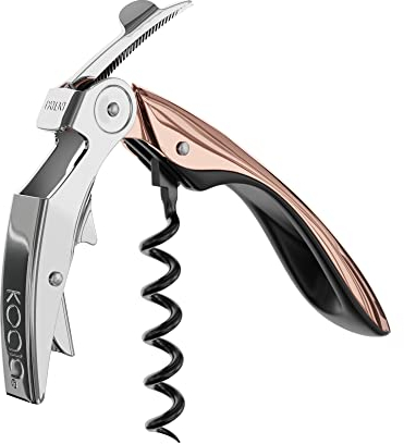 Koala Spain Cavatappi High Tech a due tempi, scheda automatica brevettata, cromata oro rosa, lucidata a mano