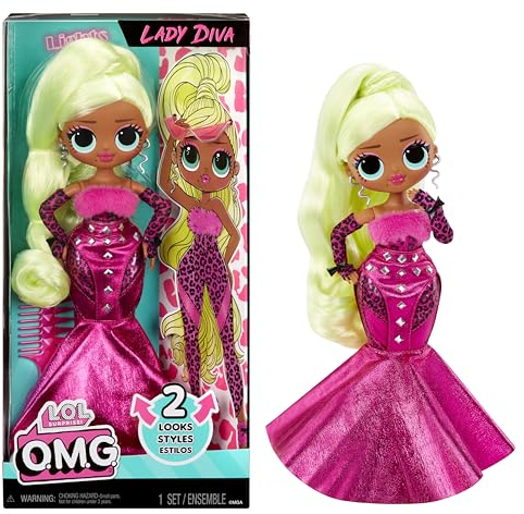 L.O.L. Surprise! OMG Fashion Doll - Lady Diva - With Multiple Surprises including Transforming Fashions and Fabulous Accessories – Great for Kids Ages 4+