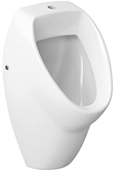 VBChome Urinal Zulauf von Oben Weiß Modern Hochwertig Keramik Pinkelbecken Pissoir Wandurinal Wandpissoir