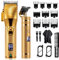 Hair Clippers for Men, Professional Hair Trimmer Set Cordless Barber Clippers Beard Trimmer Hair Cutting Kit Rechargeable T Outliner Shaver Zero Gapped Haircut Grooming Kit Gifts for Men (#1)