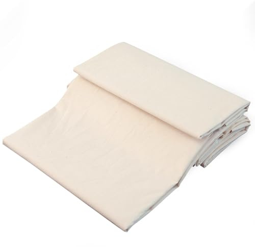 Leinentuch Baumwollstoff 160×100 cm Stoff Meterware Baumwolle Musselin Einfarbig Leinenstoff zum Sticken zum Nähen von Kleidung und Basteln Stoff aus 100% Baumwolle