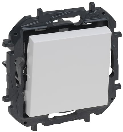 LEGRAND Cruzamiento 10AX para instalación empotrada, Gama Niloé Step, Color Blanco, 398229B