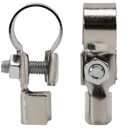 Lot de 2 bornes de câble de batterie en cuivre pur négatif positif pour voiture, camion, bus, voiture, câblage de véhicule