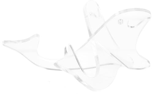 Abaodam Kalimba Ständer Acryl Daumenklavier Halter Tragbarer Instrumentenständer Weiß Klein Bruchsicher für Musiker Zubehör