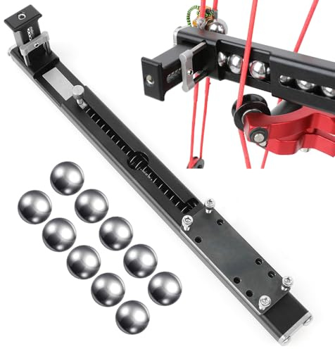 HNZMDY Lanzador de Bolas de Acero para Arco Compuesto de Doble Uso, con Sistema de alimentación automática y 10 Bolas de Acero de 12 mm para Caza al Aire Libre y práctica con Blanco.