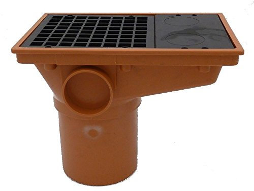 110mm Underground Drainage Rectangular Hopper with Spigot End