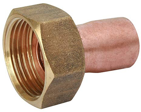 SOMATHERM FOR YOU, Raccord cuivre à souder Ø14-10 pièces avec écrou tournant 15/21 pour plomberie - Idéal pour réseaux d'eau sanitaire et chauffage - Installation facile
