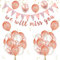 Wir Werden Dich Vermissen Banner Deko Abschiedsparty Deko Rosagold Glitzer We Will Miss You Girlande Dreieck Flagge Viel Glück Luftballons für Ruhestand Absolvent Abschieds Kollegen Jobwechsel Deko