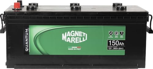 Quantum Energy Magneti Marelli Batteria per autocarri 150AH 12V 900A EN1 per cassetta B