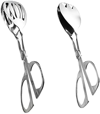 2 Pezzi Acciaio Inox Per Barbecue Pinza, Pinza Per Buffet, Pinza Per Insalata In Acciaio Inossidabile, Pinza Per Servire In Acciaio Inossidabile, Cottura Cibo Pinze, Per Insalata, Buffet, Snack Vari