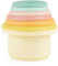 Bieco Tour à Empiler 'Tropical Vibes' en Silicone Sans BPA | Jeu d'Empilage pour Bébé | Cubes Empilables | Jeux de Forme