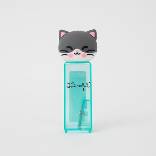 Mr. Wonderful - Taille-crayon avec récipient - Chat
