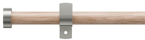 Asta per Tende Estensibile 76-208cm, Nuova Asta Aggiornata Diametro 19mm con Finiture per Aste in Legno per Tende con Occhielli, Aste Decorative per Finestre per Camera da Letto, Soggiorno