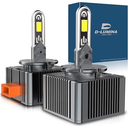 D-Lumina D3S LED Lampadine LED per Auto a Prova di Errore Canbus 170W 39000LM 600% Luminosità, Sostituisci Lampadine Allo Xeno HID OEM Plug and Play - 2 lampade