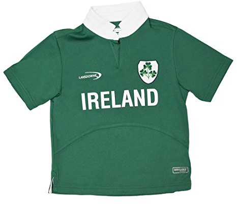 Lansdowne Camiseta de Rugby Verde Irlanda Shamrock Performance de Manga Corta para niños (6/12 Meses)