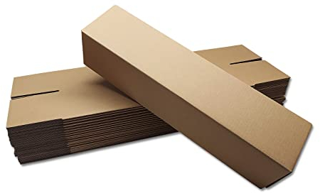 verpacking Versandhülse 475 x 110 x 110 mm Braun [Ausführung & Stückzahl wählbar] Versandkarton Faltkarton 100 Stück