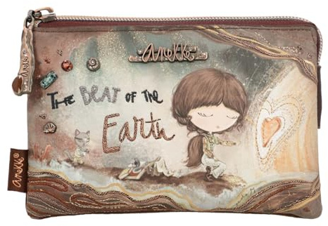 Anekke Monedero 3 Compartimentos Pequeño Core - Diseño Funcional - Medidas: 15/10/4 Cm - Accesorios Y Complementos Mujer