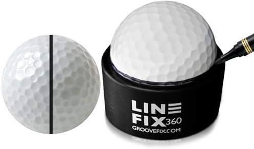 GrooveFix LineFix360 Golfboll linje markör, svart