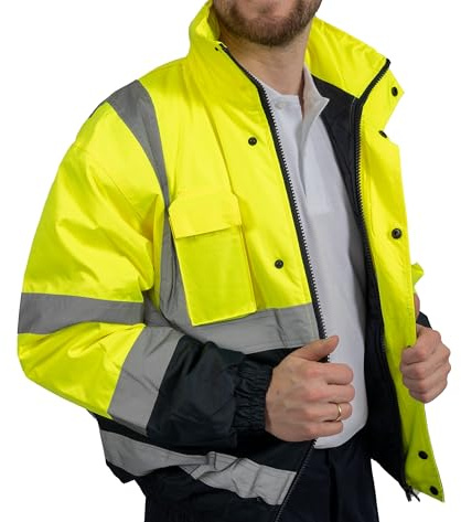 WORKIE Thermojacke Herren XXL – Gefütterte Arbeitsjacke für Winter & Outdoor, wind- und kälteisolierend