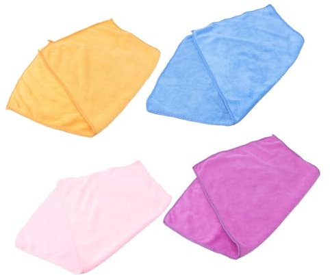 BESTonZON 4stücke Bambusfaserhandtuch Für Junge Mädchen Wasserabsorbierendes Waschlappen Hautfreundliches Gesichtshandtuch Zufällige Farbe