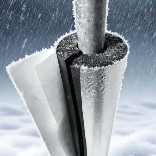 16-219mm Aislamiento De Tuberías para Exteriores, Tubo de Aislamiento Térmico Autoadhesivo Abierto, Tubo de Caucho Nitrilo Aislado para Soporte de Mango Calefacción((ID) 34MM x (TK) 20MM x (L) 0.95M)