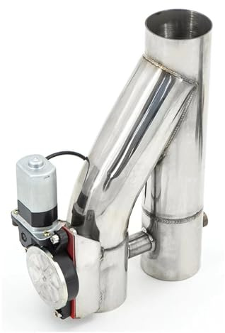 Valvola Doppia In Acciaio Inossidabile Da 2,0 Pollici 2,5 Pollici 3 Pollici Silenziatore Tubo Tagliato Bypass Scarico Trim Tubo Obliquo Telecomando Terminale Scarico Auto(2inch(50mm))