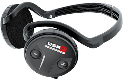 XP Metal Detectors WSA ST Casque stéréo sans fil ultra-rapide compatible avec le Deus II RC et le WS6 ST Master, pliable, design compact et intelligent, léger et entièrement étanche à la pluie (WSAST)