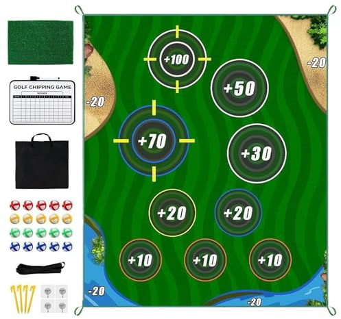 Golf Träningsmatta För Slag Sport Träningsredskap | Dubbelsidig Matta För Golfövning För Användning Utomhus Hemma I Bakgården På Drivingrange Kontoret Gräsmattan Garaget Och