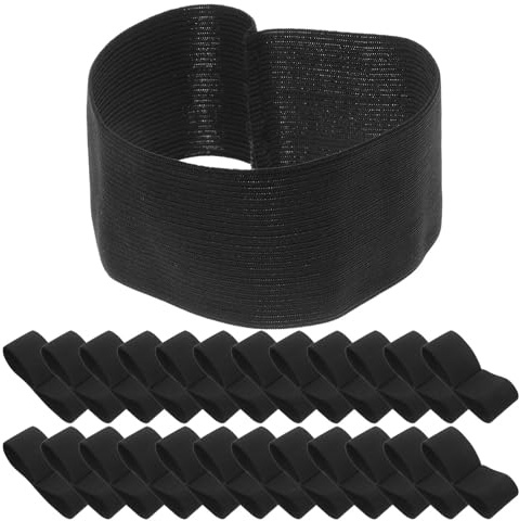 ORFOFE Svarta Justerbara Elastiska Sorgband för Minnesband för Begravningar och Ceremoniella Evenemang Bekväma och Universella Armband för och Kvinnor