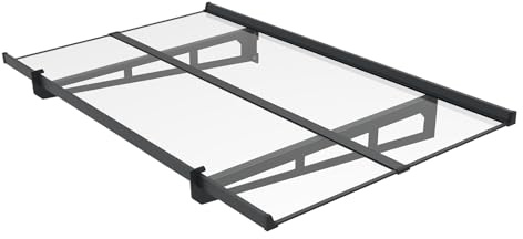 Schartec Aluminiummarkis P1400 för entré, dörrmarkis, entrétak med elegant design