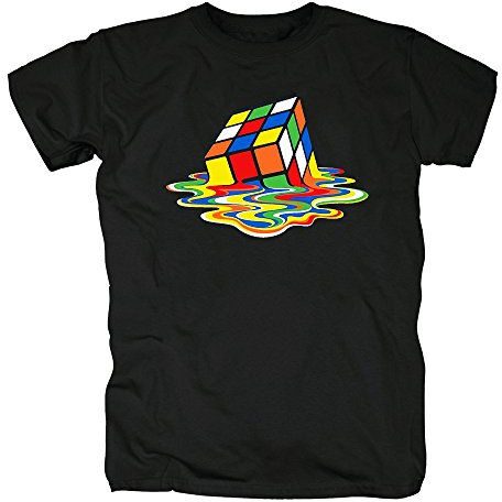 TSP Zauberwürfel T-Shirt Herren L Schwarz