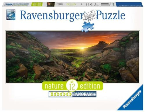 Ravensburger 15094 Disney 15094-Sonne über Island-1000 Teile Puzzle für Erwachsene und Kinder ab 14 Jahren, Landschaftspuzzle im Panorama-Format, White