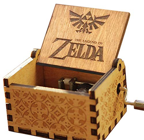 Cuzit Small Spieluhr Antik Geschnitzte Spieluhr Handkurbel Holz Spielzeug