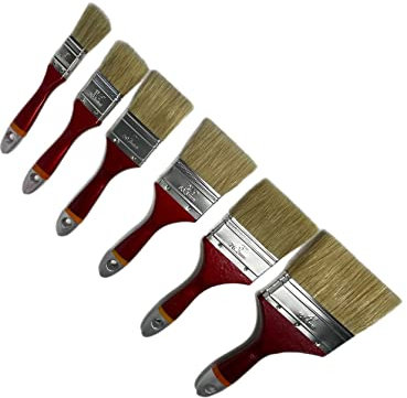 Set di 144 pennelli per vernice, 25/38/50/63/75/100 mm, 24 pennelli da pittore