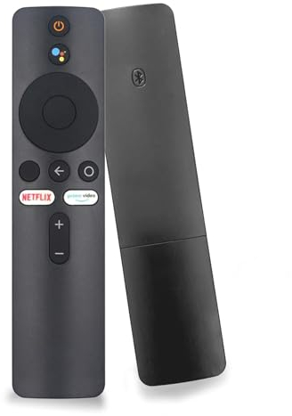SOONHUA Mando Control Remoto por Voz con Bluetooth, XMRM-00A para Mi TV Stick/Mi Box S/Mi Box 4X/MI TV P1, Q1, 4S, 4A, Q1E, fácil de agarrar, con Asistente de Google