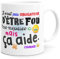 Mug Humour Collègue Fou Tasse Message Drôle Rigolo. Idée Cadeau Original pour Départ en Retraite Pot Mutation Travail Bureau Homme Femme pour Anniversaire Noël.