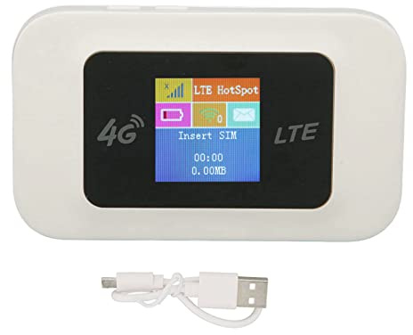 4G LTE Mobil Router, D523 4G LTE Mobil WiFi Hotspot 150 Mbps Bärbar WiFi-enhet med SIM-kortplats för Resestöd B1/B3/B5/B8-band