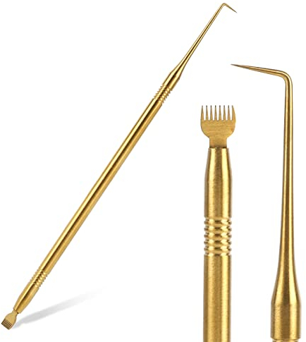 Herramienta profesional para separar y tintar pestañas, con peine de elevación y kit de tinte de acero inoxidable