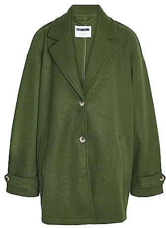Noisy May NMALICIA LS Oversize Blazer Noos - Cappotto Corto da Donna, Taglia XS, Verde Combo, XS